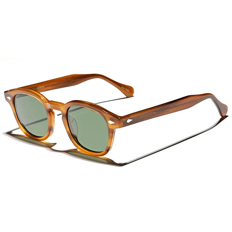Retro Polarized Sunglasses Men Vintage Classsics Acetate Outdoor Driving Eyewear Woman SUN Glasses
