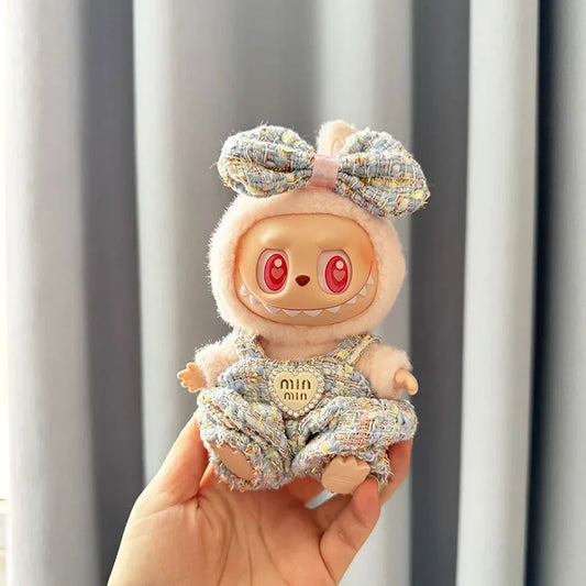 17cm Labubu Doll's Clothes the Monster Outfit Accessories Clothing DIY Kids Gift Sweet Princess High-Quality Dress Cloak ED12B