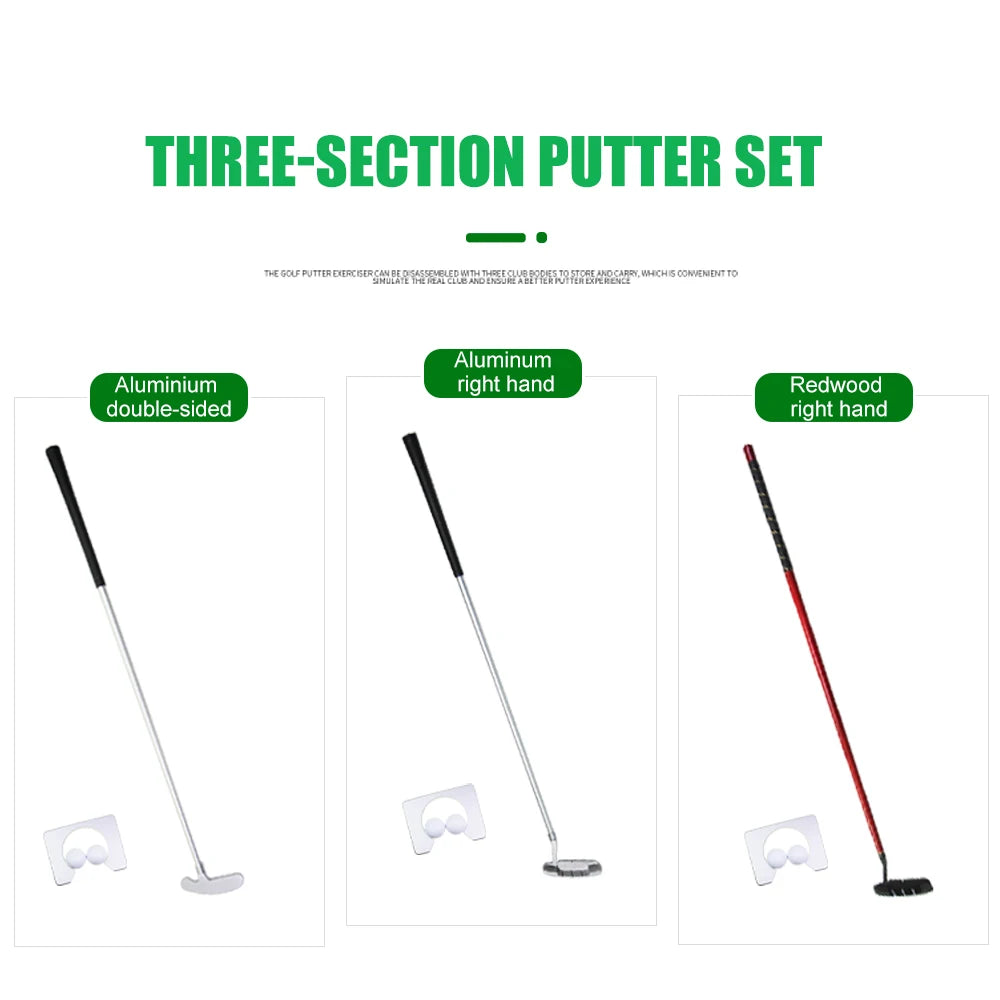 Golf Putter Set Portable Mini Golf Equipment Practice Kit With Detachable Putter Ball for Indoor/Outdoor Golf Trainer Kit