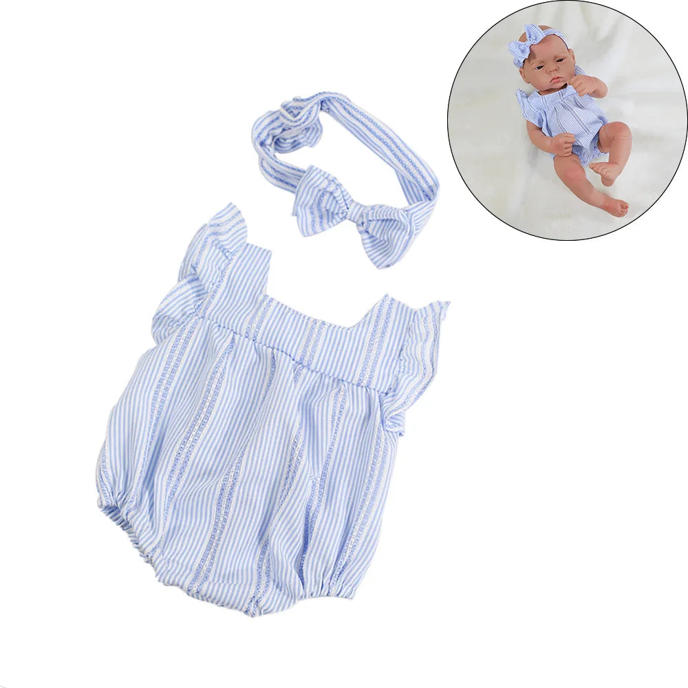 Doll Clothes Dress Jumpsuit Vest for 40cm New Baby Reborn American Doll Baby Girl DIY Clothes Toys for 16 Inch Dolls