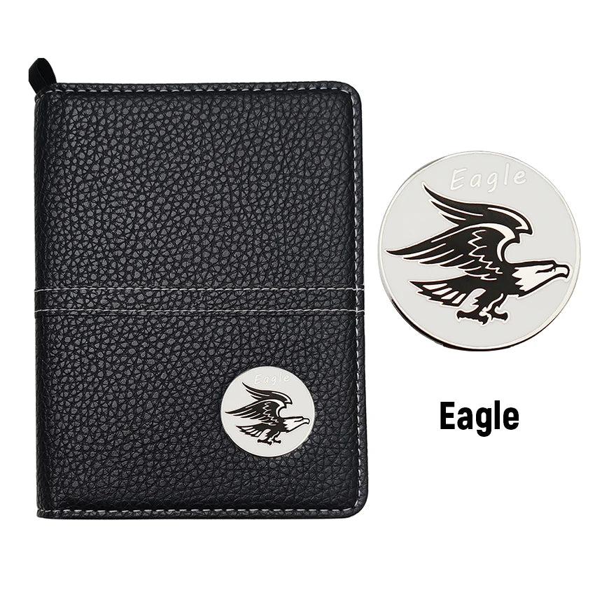1 Set Golf Scorecard Holder Golf Score Card Wallet With Card Slot and Pencil Loop and Golf Marker Golf Accessories for Golfers