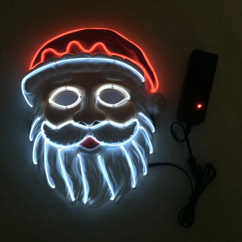 New Arrival LED Luminous Cosplay Anime Mask Neon Light Up Fox Mask Halloween Party Mask Carnival Party Led Mask