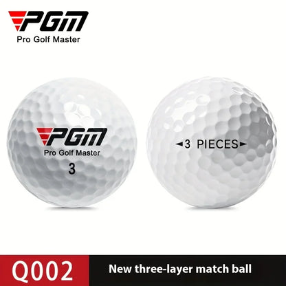 30pcs/50pcs PGM Golf Q002 Triple Layer Ball Regular Competition Ball Practice Ball High Elasticity Rubber Center Brand New Ball