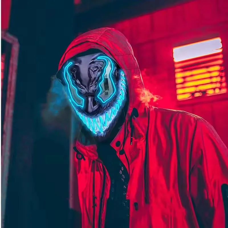 Marvel Venom Mask With Lens Halloween Party Decoration LED Mask Propsfor Hot Toys Venom Cosplay Costume Mask Full Face Glow