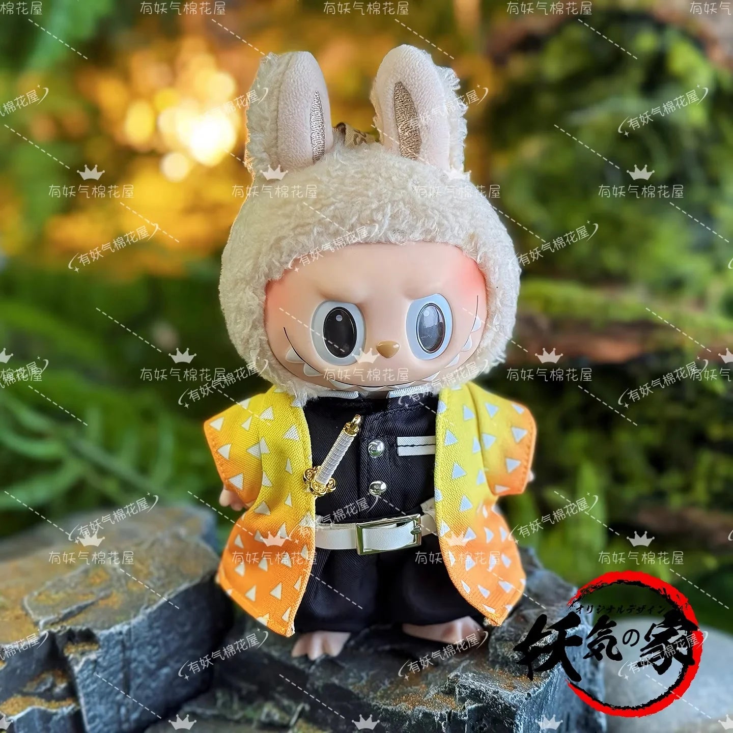 Labubu Clothes Doll Decorative Clothing 17cm Baby Clothes Labubu Sitting Party Baby Clothes Charcoal Zhilang Clothes