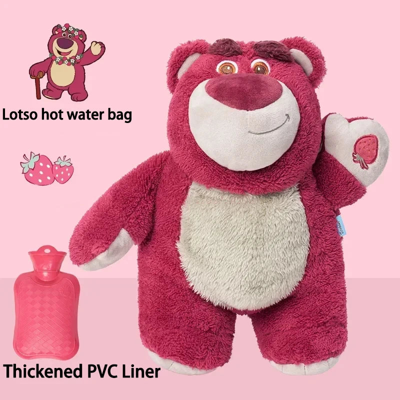 Disney Plush Hand Warm Bottle Stitch Cartoon Water Filled Hand Warmer Cute Lotso Hot Water Bottles Christmas Gift for Girlfrien
