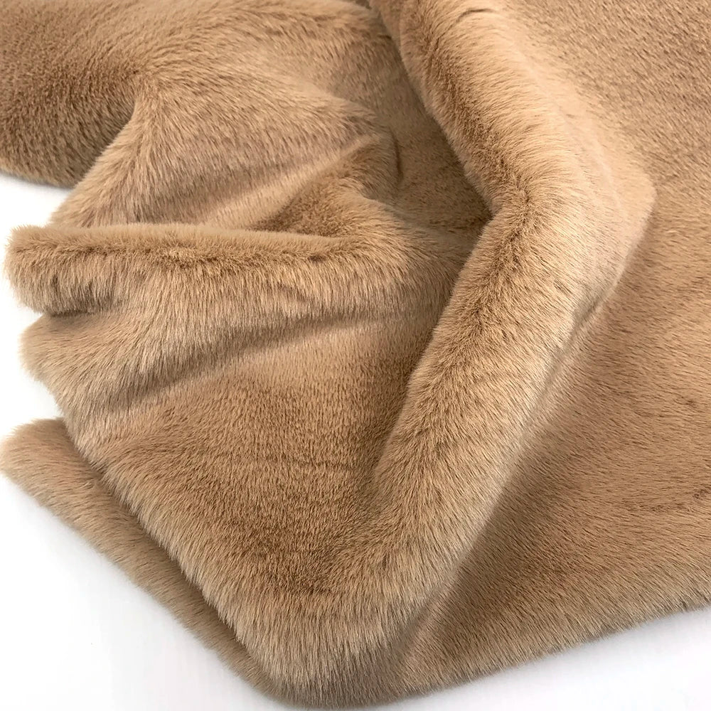 Sewbato 10mm 100% Polyester Faux Fur Fabric 50x50cm Environmentally Friendly Soft Minky Fabric Plush Toy/Clothing Plush Fabric