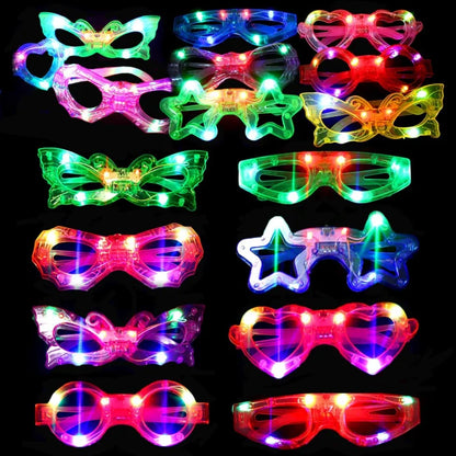 Home Suitable for Home Rave,Halloween,New Year,Birthday Gifts Light Up Glasses Christmas Gifts Costume Christmas Party Gifts