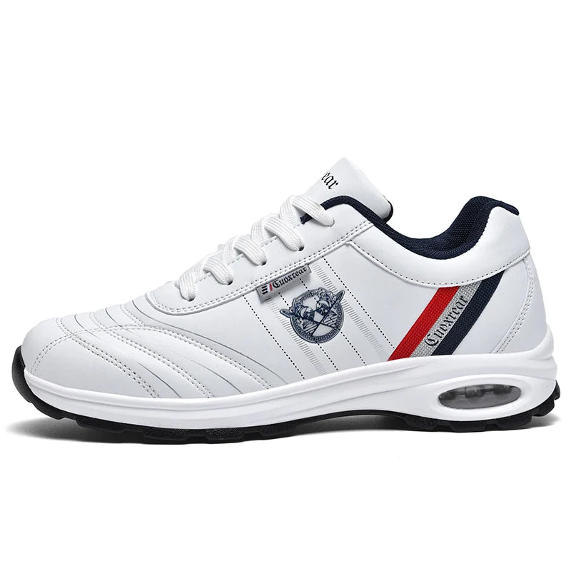Professional Golf Shoes for Men Women Outdoor Leather Sneakers in Blue Red Big Size Golf Shoes for Man Flats