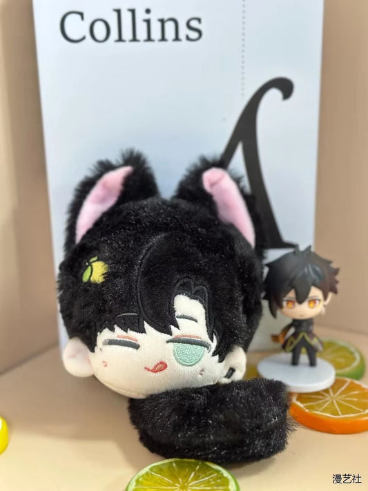 Game Light and Night Osborn Cosplay Cute Tongue Cotton  Doll Big Head Dumpling Gift Backpack Charm
