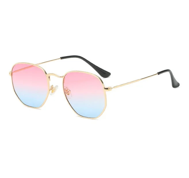 Fashion Hexagon Sunglasses Women Men 2025 Square Metal Frame Designer Sun Glasses for Driving Sunglass UV400 Protection Outdoor