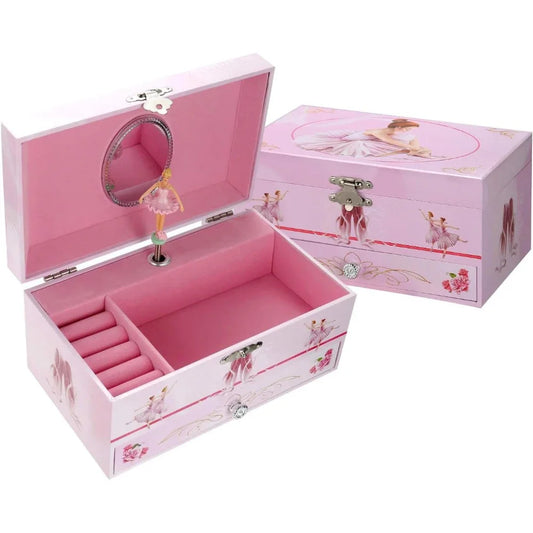 5/6-Inch Dance Ballet Girl Music Box Jewelry Storage Box Birthday Christmas Gift Vintage Music Boxes  Birthday Party Decorations