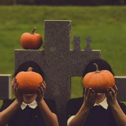 10pcs Horror Halloween Decoration Miniature Tombstone Micro Figurine Ornaments Hallowmas Prop Halloween Gravestone Model