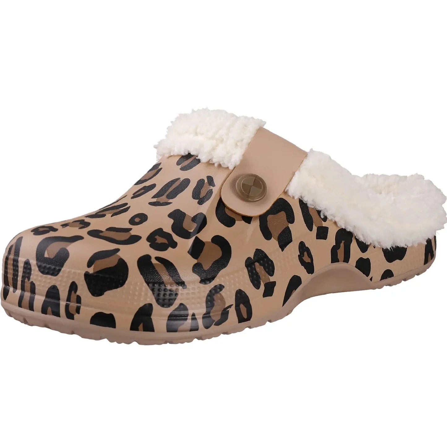 Evshine Winter Warm Clogs Men Waterproof Garden Slippers Fur Clogs Slippers Fuzzy Plush Slippers Bedroom Shoe for Indoor Outdoor