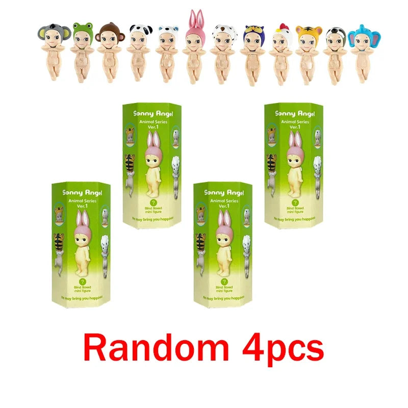 Sonny Angel Blind Box Animal Angel Series Anime Character Mini Doll Toy Cute Decoration Kids Surprise Birthday New Year Gifts