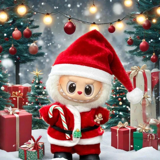Christmas New Year's Decoration Clothes for Labubu 3.0 V1/V2 Doll Festival Clothing Outfits for Ropa Labubu Doll Accessories
