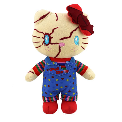 Anime Hello Kitty Plush Kawaii Action Figure Toys Chuacky Doll Cute Pendant Keys Girl Halloween Christmas Birthday Gifts ﻿