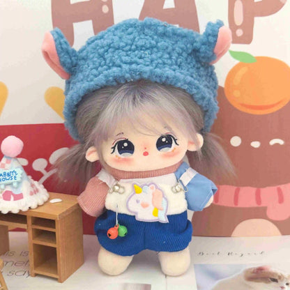 20cm Kawaii Plush Cotton Doll Anime Stuffed Idol Doll Outfit Baby Plushies Toys Star Dolls Action Figure Dress Girls Kids Gifts