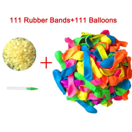 111Pcs Funny Water Balloons Toys Magic Summer Beach Party Outdoor Filling Water Balloon Bombs Toy for Kids Adult Children