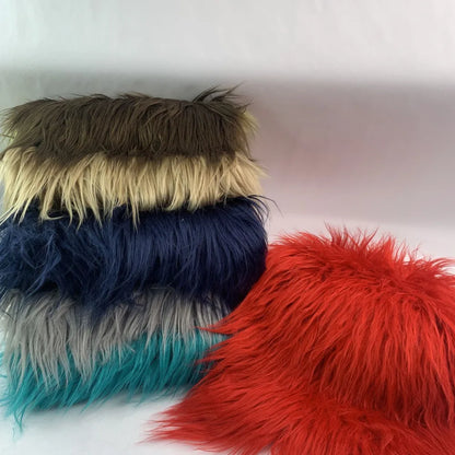 Faux Fur Fabric 46 Colors 160x50cm 8cm Soft Long Plush Handmade Doll/Clothing Shaggy Fabric
