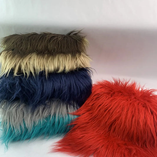 Faux Fur Fabric 46 Colors 160x50cm 8cm Soft Long Plush Handmade Doll/Clothing Shaggy Fabric