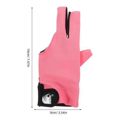 3 Finger Billiards Glove Anti Slip Pool Cue Gloves for Men Portable Wear Resistant Snooker Glove Table Fingers Mittens