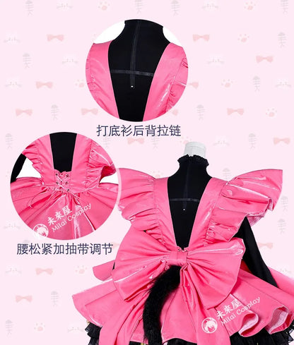 Sakura Pink Fight Dress Cosplay Costume Women Cute Party Suit  Halloween Outfits Anime Card Captor Sakura Clothing Custom Made