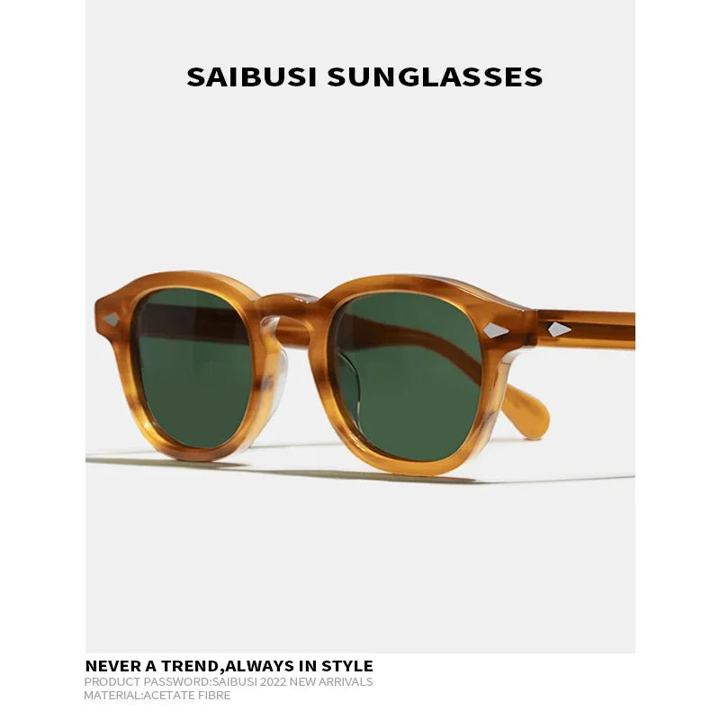 Retro Polarized Sunglasses Men Vintage Classsics Acetate Outdoor Driving Eyewear Woman SUN Glasses
