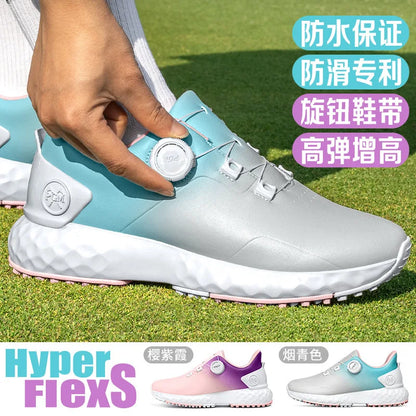 PGM Golf Shoes for Women, Korean SpringWomen's Edition, Waterproof Women's Shoes, Anti Slip Height Increasing