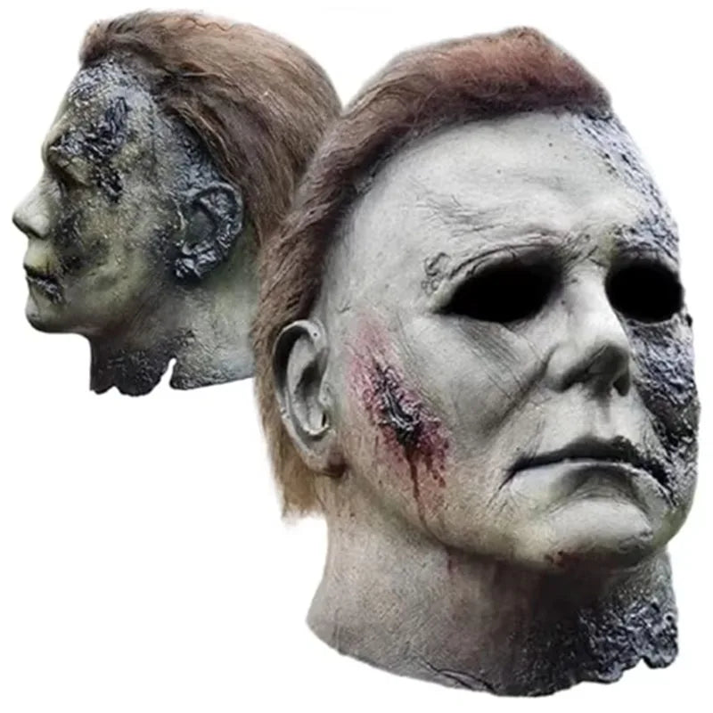 Halloween Ghost Scary Mask Movie Latex Mask Michael Myers Head Mask Masquerade Dressing Up for Halloween Party Cosplay Props