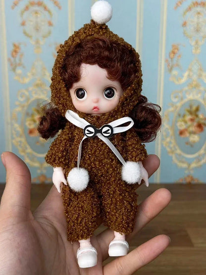Lovely 17cm Doll 1/8 Bjd Dolls Mini Playhouse Doll Toy Kids Girls Dolls Toy Gift