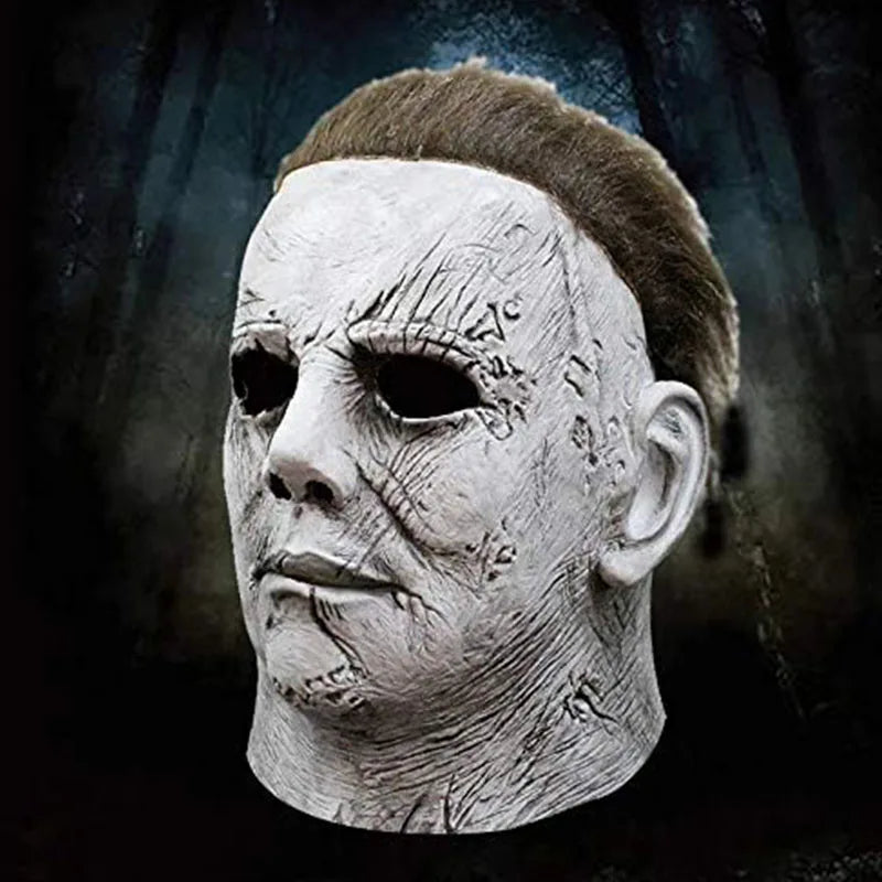 Halloween Ghost Scary Mask Movie Latex Mask Michael Myers Head Mask Masquerade Dressing Up for Halloween Party Cosplay Props