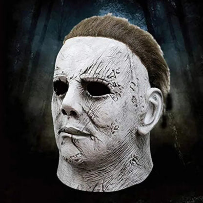 Halloween Ghost Scary Mask Movie Latex Mask Michael Myers Head Mask Masquerade Dressing Up for Halloween Party Cosplay Props