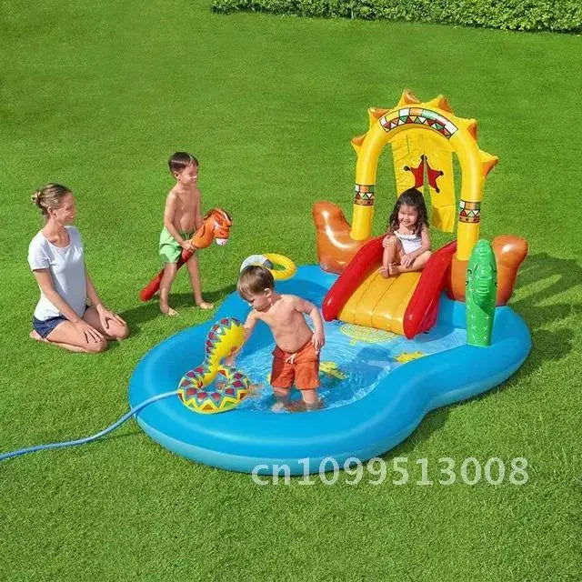 Swimming Children's Inflatable Big Pool Floats Slide Dinosaur Castle Pools Summer Play Piscina Water Toys Games Kids for Baby