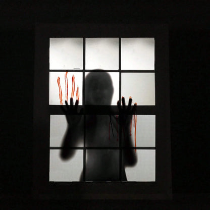 1pc Halloween Horror Female Ghost Blood Hand Wall Stickers for Halloween Party Glass Window DIY Backdrop Decorative Wall Sticker