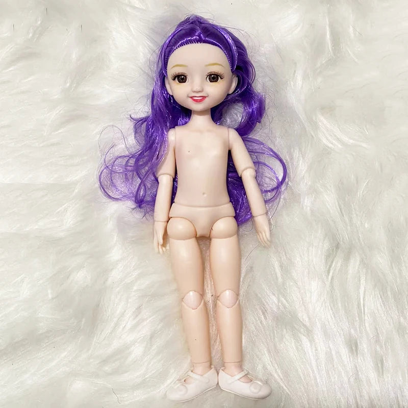 New Smile Face Doll 23cm Doll Dress Up Doll Clothes or Princess Doll Kids Girl Toy Birthday Gift Lol Doll BJD Doll
