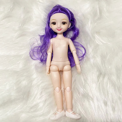New Smile Face Doll 23cm Doll Dress Up Doll Clothes or Princess Doll Kids Girl Toy Birthday Gift Lol Doll BJD Doll
