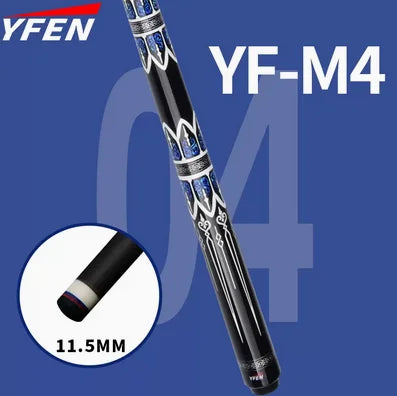 YFEN 58" Carbon Fiber  Technology 1/2 Billiard Pool Cue Stick 12.5mm + Extender