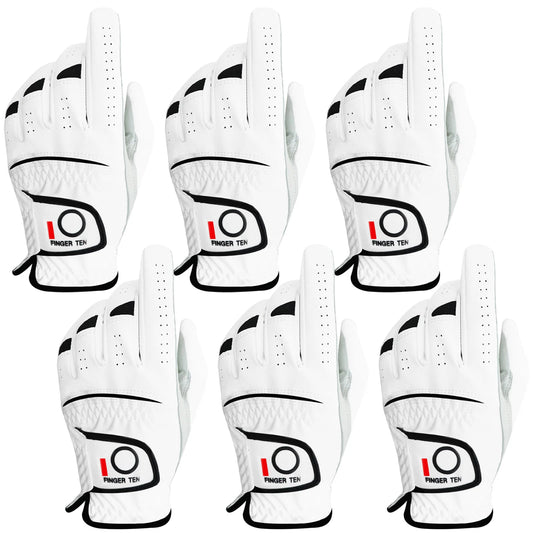 6 Pcs/3 Pair All Weather Grip Comfortable Golf Gloves Men Cabretta Leather Left Hand Right Hand S M ML L XL Drop Shipping