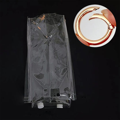 For Labubu Bag Keychain Transparent Protective Cover Bag for Doll Bag (No Doll) #466360