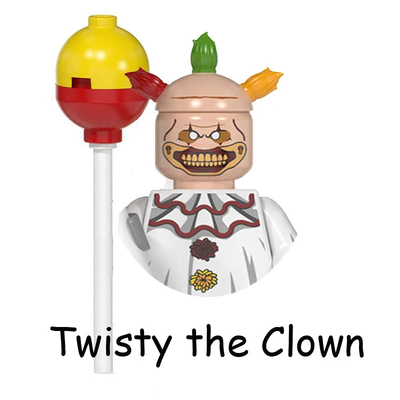 Horror Halloween Movie Stay Puft Luminous Smiling Crying Ghost Vitruvius Model Building Blocks Enlighten Brick Toys for Children