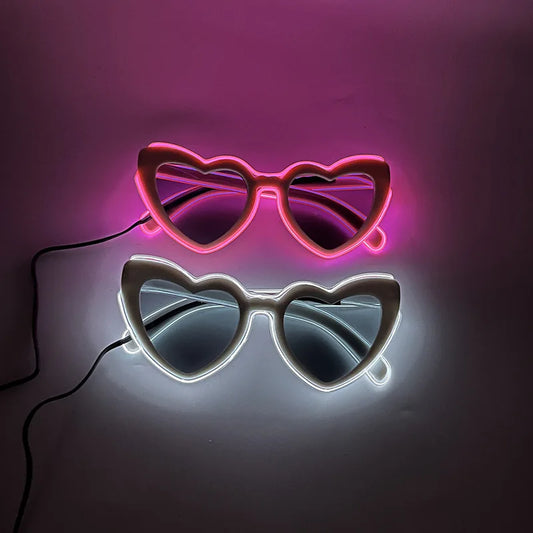 LED Just Married Glasses Wedding Party Bridal Shower Bride to Be Gift Wedding Decorations for Ceremony Light Married Sunglasses