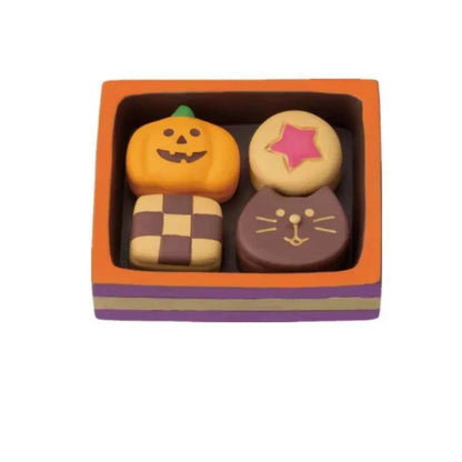 2024 Halloween Pumpkin Miniature Night Light Cat Scene Props Decoration Luminous Resin Small Ornament Trendy Play Creative Gift