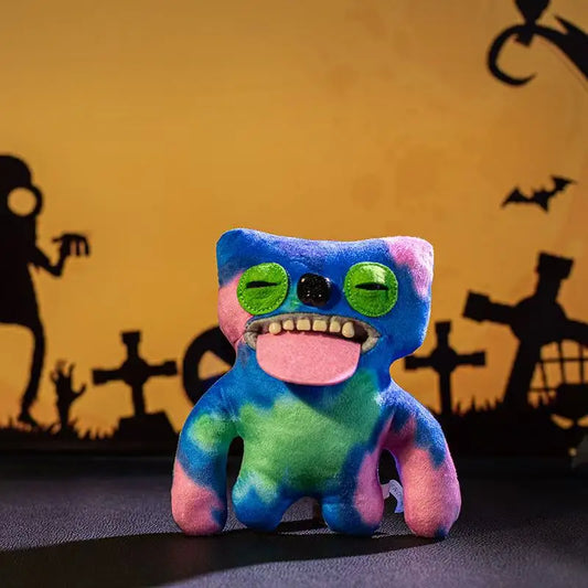Latest Halloween Cute Teeth Monster KT Cat Doll Stuffed Plush Toy Doll Cartoon Anime Cute Children's Birthday Gift Fun Doll