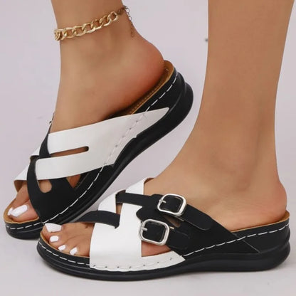 Woman Shoes Sandals Summer Beach Sandals for Women Slides Sandals Woman Wedge Walking Shoes Non-Slip Slipper Female Footwear