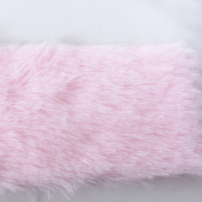 7MM Plush Fabric Fabric Pure Color Solf Atrtificial Rabbit Fur Doll Clothing Pillow DIY Decoration Material