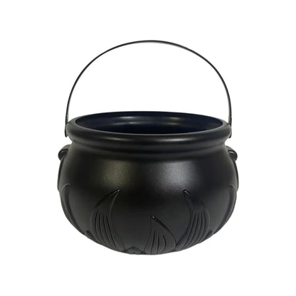 Halloween Party Decoration Witch With Light Pot Mist Plastic Bowl Decoration Candy Bucket Decoration
