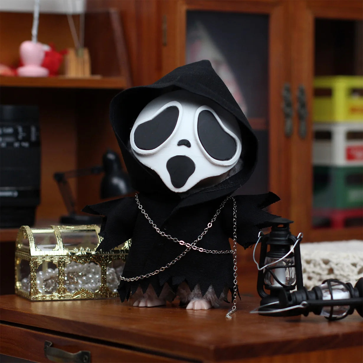 Halloween Labubu Clothes Cute Pumpkin Dress Belt Pants Ghost Set Mini Plush Doll Clothing Fashion Doll Accessories DIY Gift