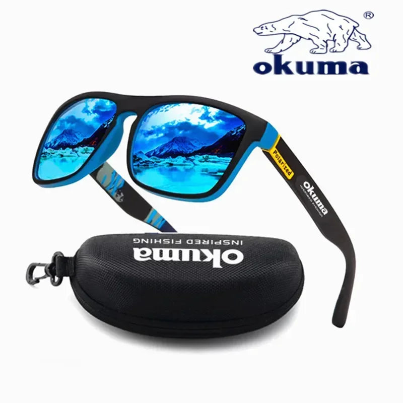 Okuma Polarized Sunglasses UV400 for Men and Women Outdoor Hunting, Fishing, Driving Bicycles, Sunglasses Optional Box
