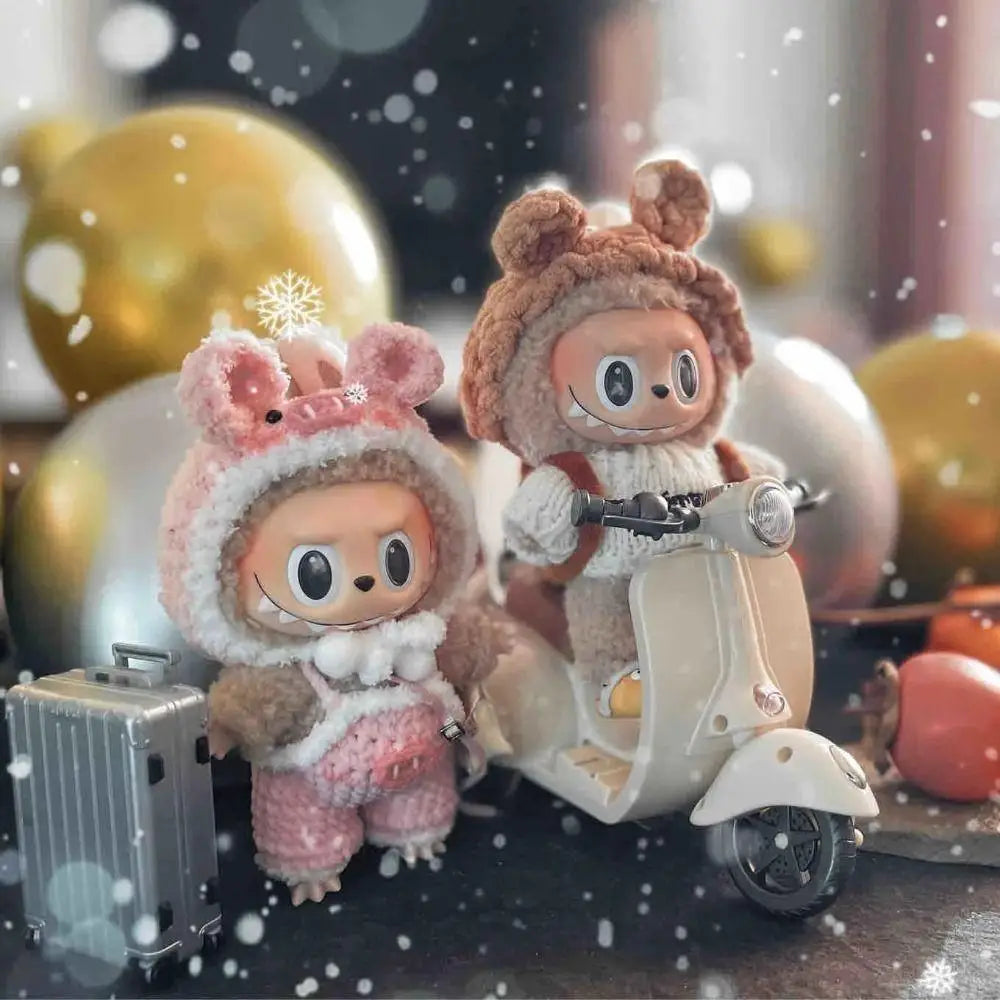 Doll Toy Mini Electric Motorcycle Children's Toy for Labubu Doll Accessories Doll Motor